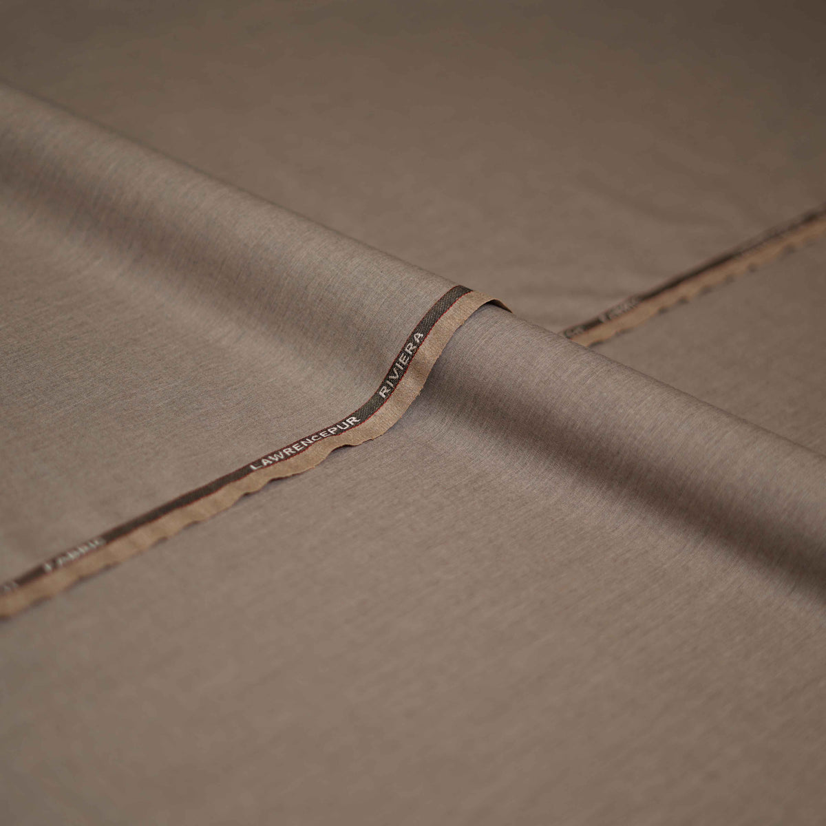 Light Brown Plain Riviera Suiting Fabric