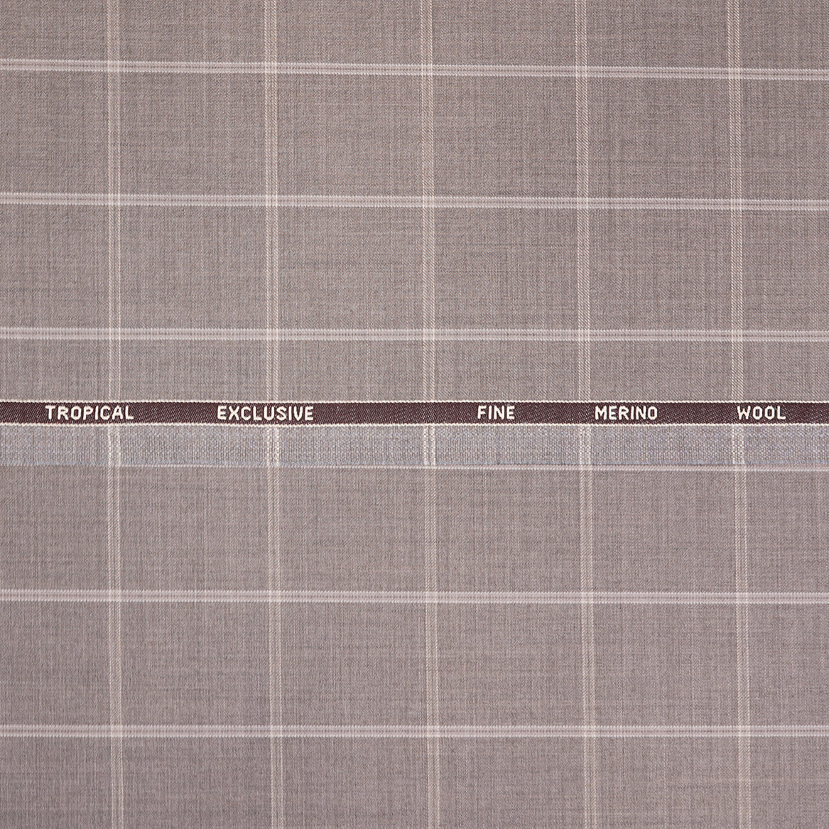 Fabric - Tropical Exclusive Brown Windowpane Checks
