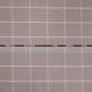 Fabric - Tropical Exclusive Brown Windowpane Checks