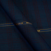 Fabric - Bellini Peacock Blue Checks
