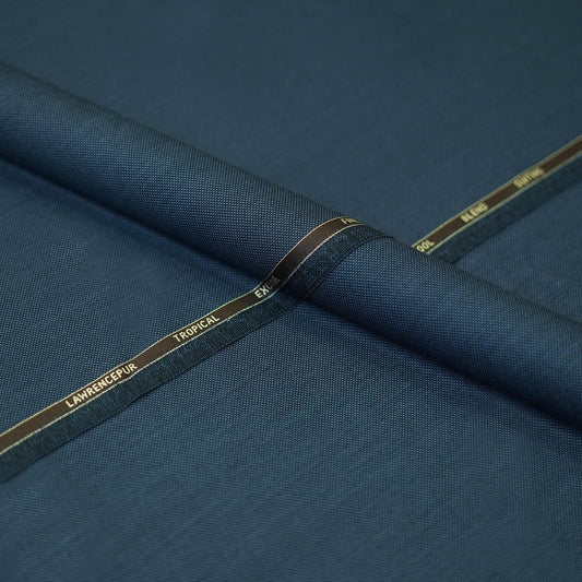 Blue Bird Eye Textured Tropical Exclusive Suiting Fabric
