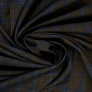 Big Checks Glen Plaid-Carbon Grey, S 100 Pure Wool, Bellini Suiting Fabric