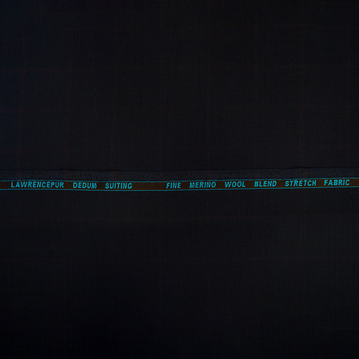 Fabric - Dedum Navy Blue Red Overcheck