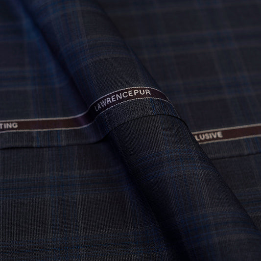 Fabric - Tropical Exclusive Bluish Grey Checks