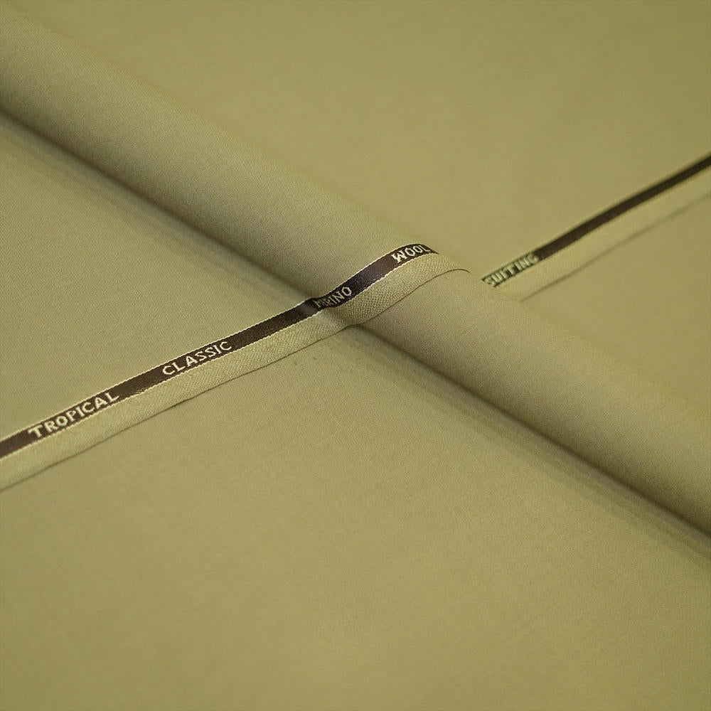 Brown Plain Tropical Classic Suiting Fabric
