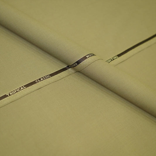 Brown Plain Tropical Classic Suiting Fabric
