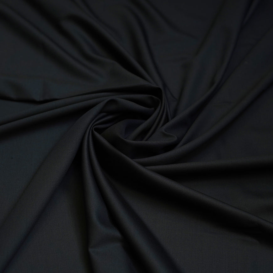 Blue Plain Wool Blend, Tropical Exclusive Suiting Fabric