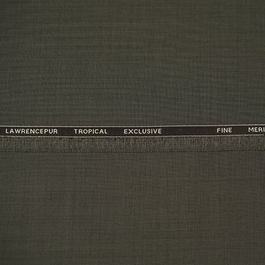 Brown Plain Wool Blend, Tropical Exclusive Suiting Fabric