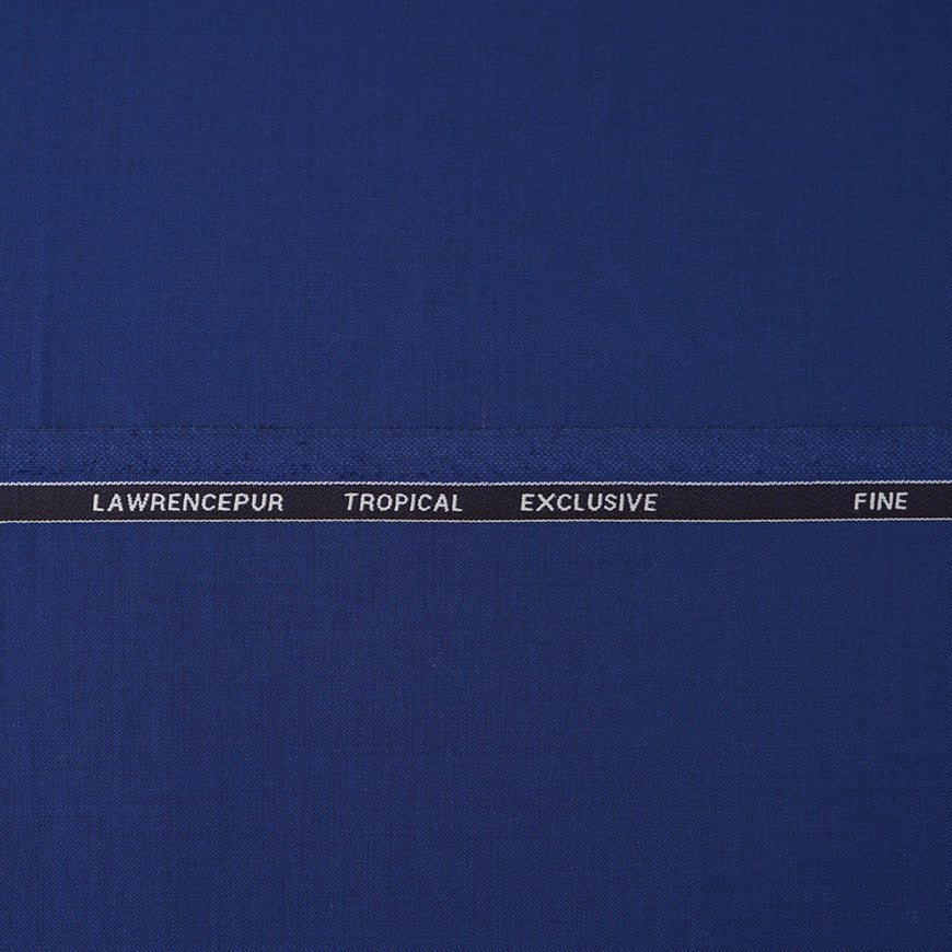 Royal Blue Plain Wool Blend, Tropical Exclusive Suiting Fabric