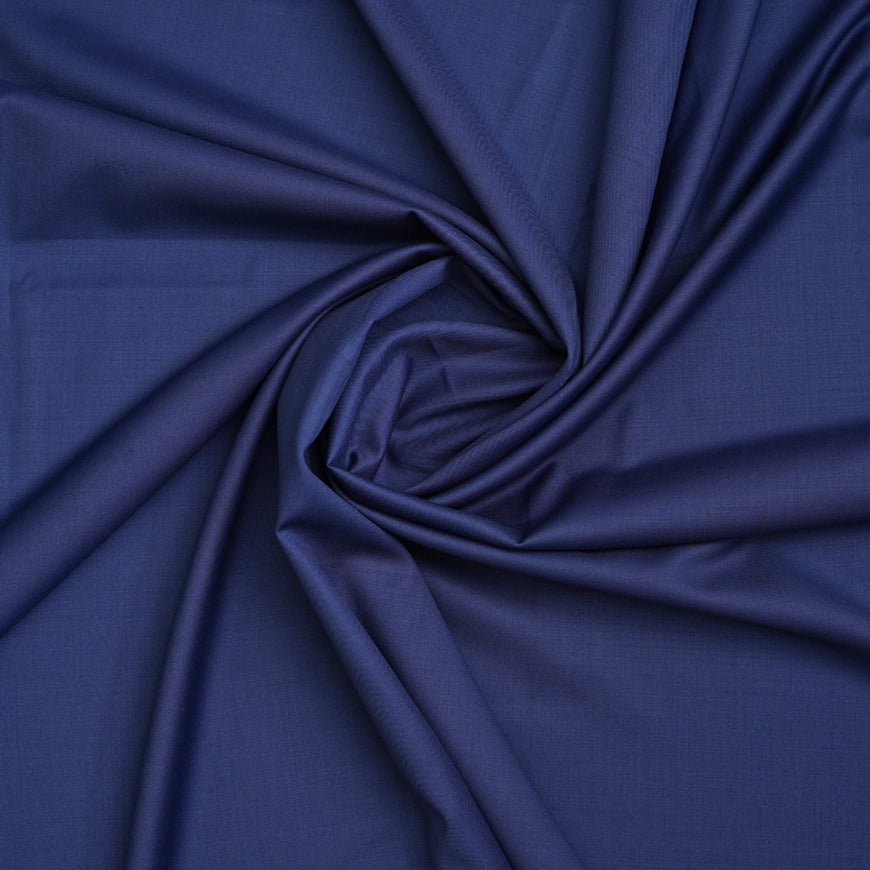 Royal Blue Plain Wool Blend, Tropical Exclusive Suiting Fabric