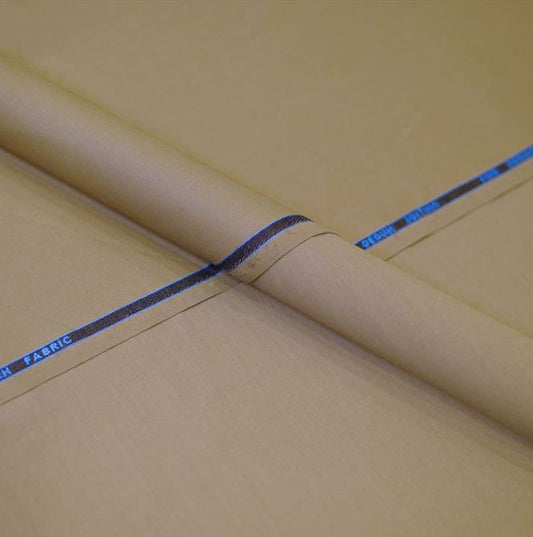 Beige Plain, Dedum Suiting Fabric