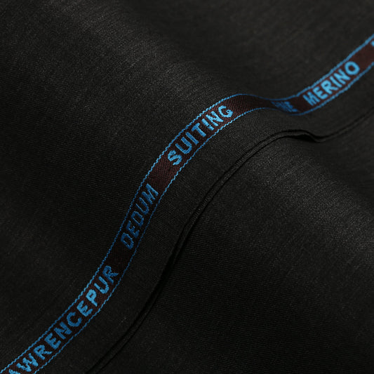 Plain Melange-Charcoal Grey, Merino Wool Blend Dedum Suiting Fabric
