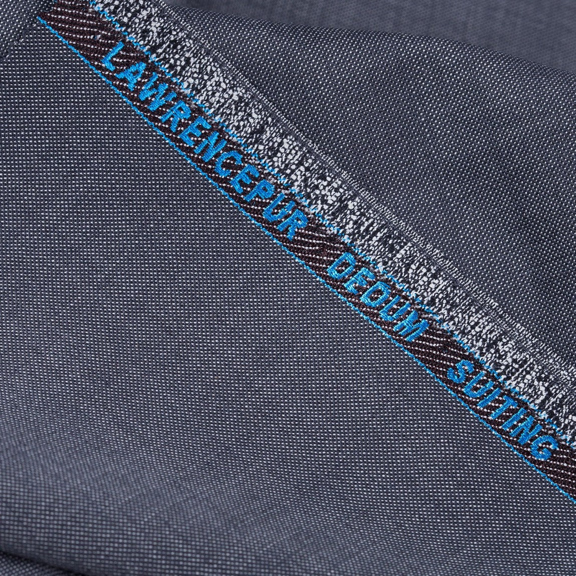Textured Medium Grey, Merino Wool Blend Dedum Suiting Fabric